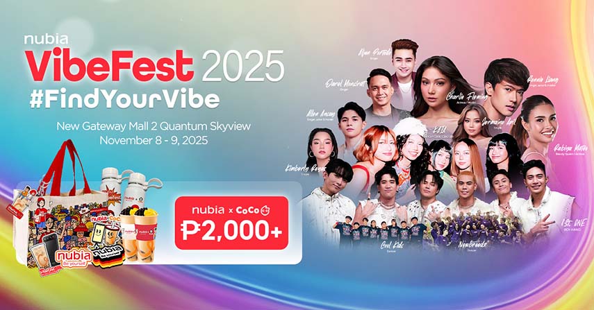 nubia Philippines upgrades holiday vibes with the Vibe Fest Mall Event, Mega 11.11 Deals, and more